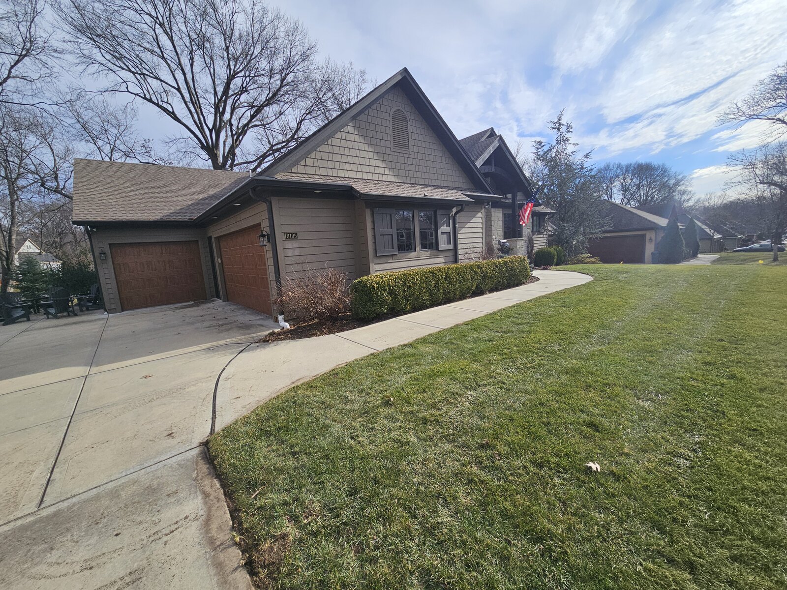 One-story Prairie Village home with walkout and existing screened gutters
