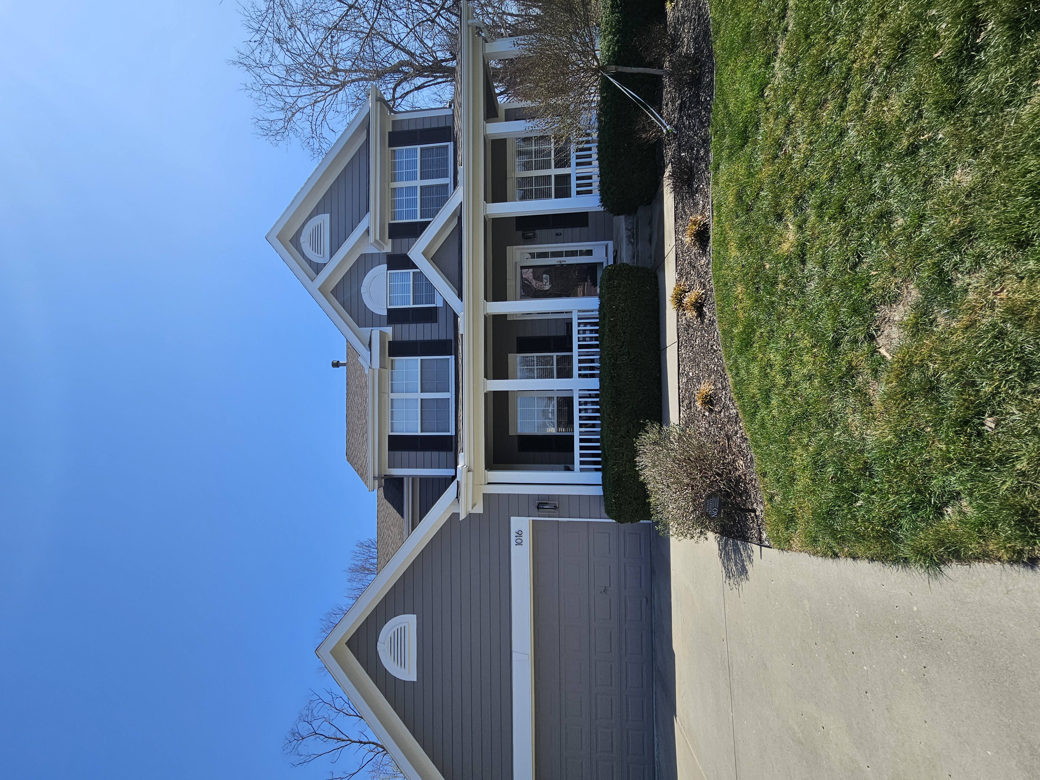 Front elevation and garage-facing view of a Liberty home cleaned by Clean Pro