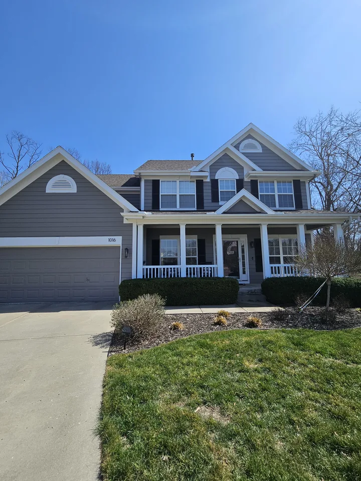 Front elevation and garage-facing view of a Liberty home cleaned by Clean Pro