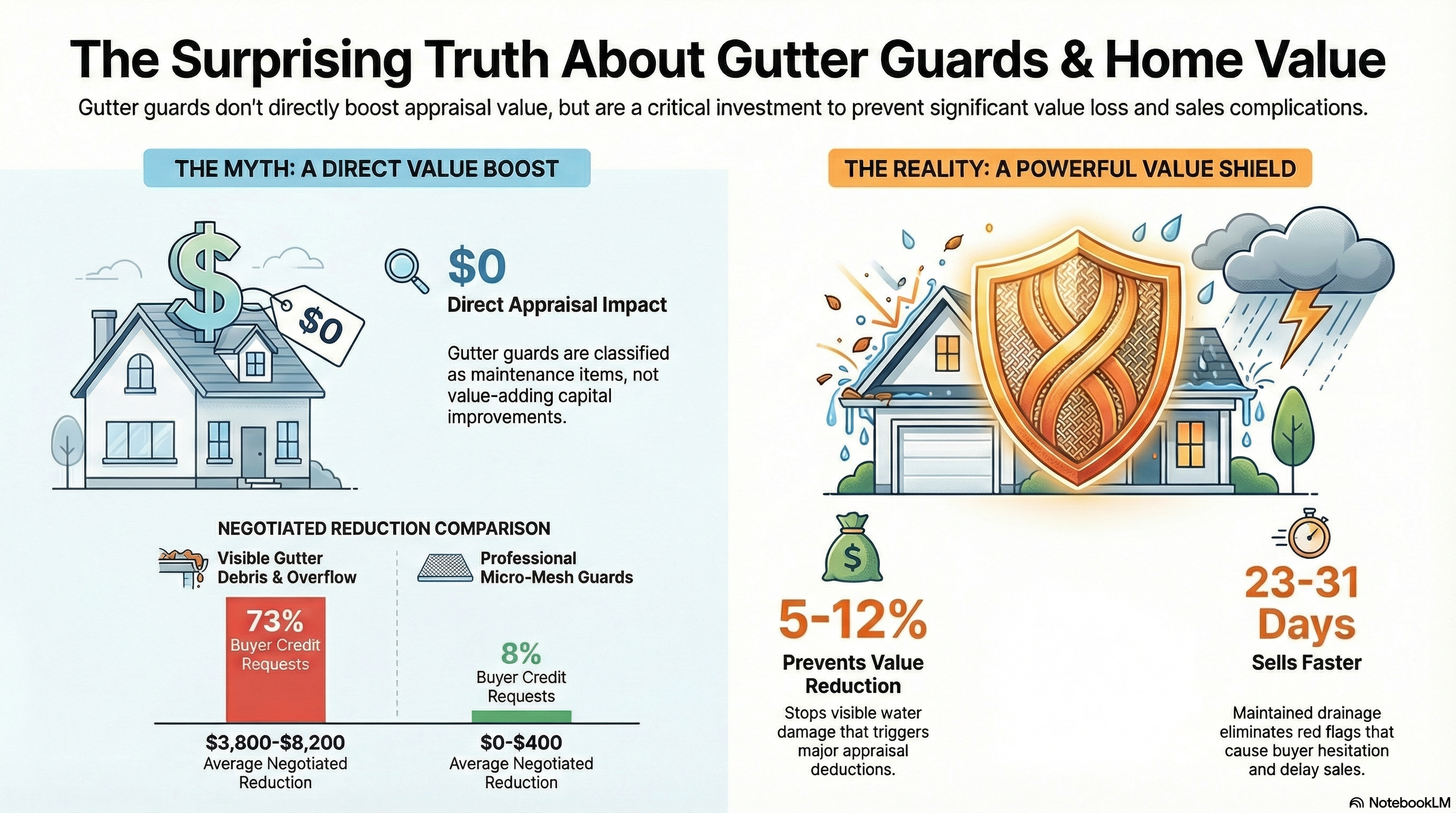 Do Gutter Guards Increase Home Value? (February 2026 Guide for Sellers) - Infographic